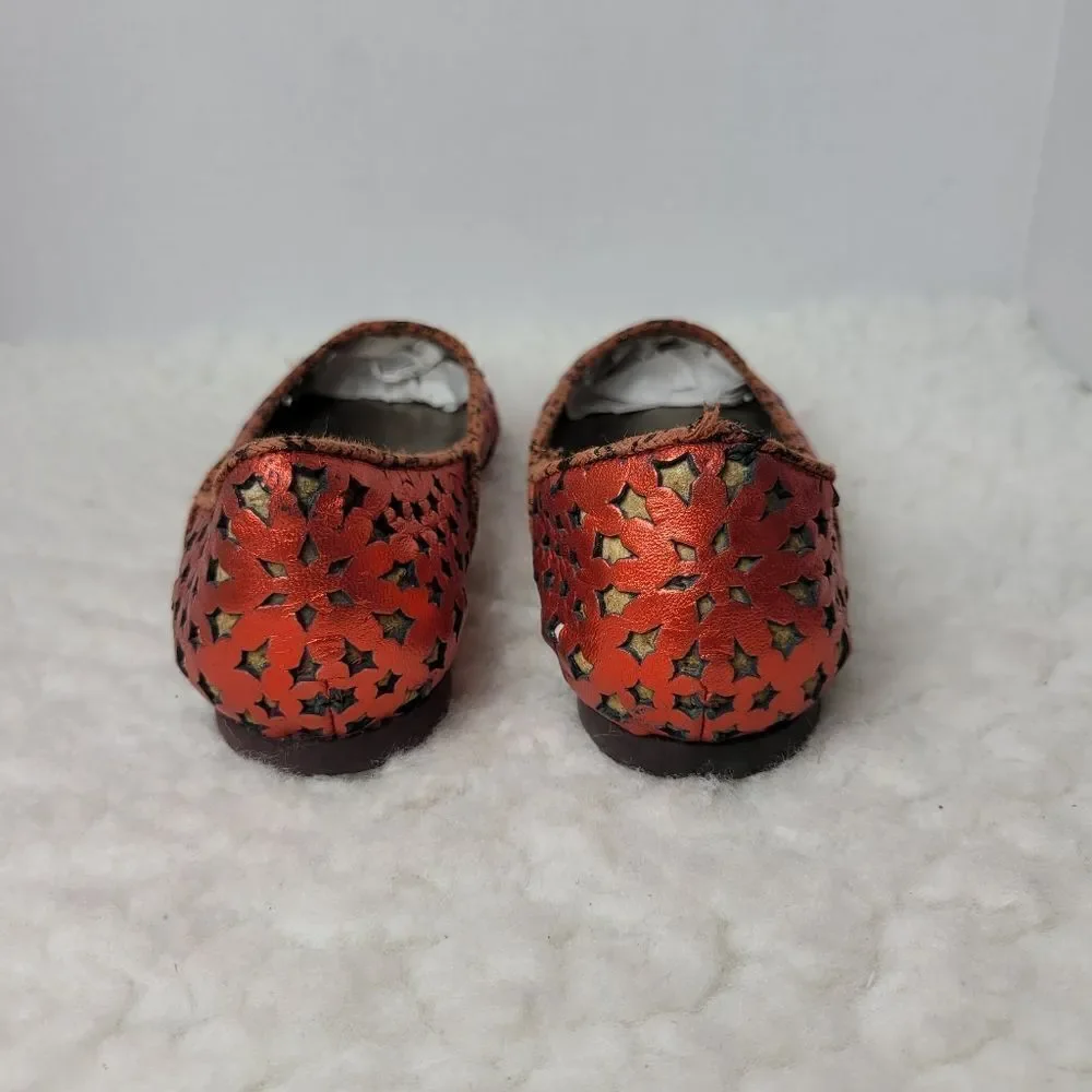 Jimmy Choo Women's Size 7 Momo  Star Res Laser Cut Ballet Flats